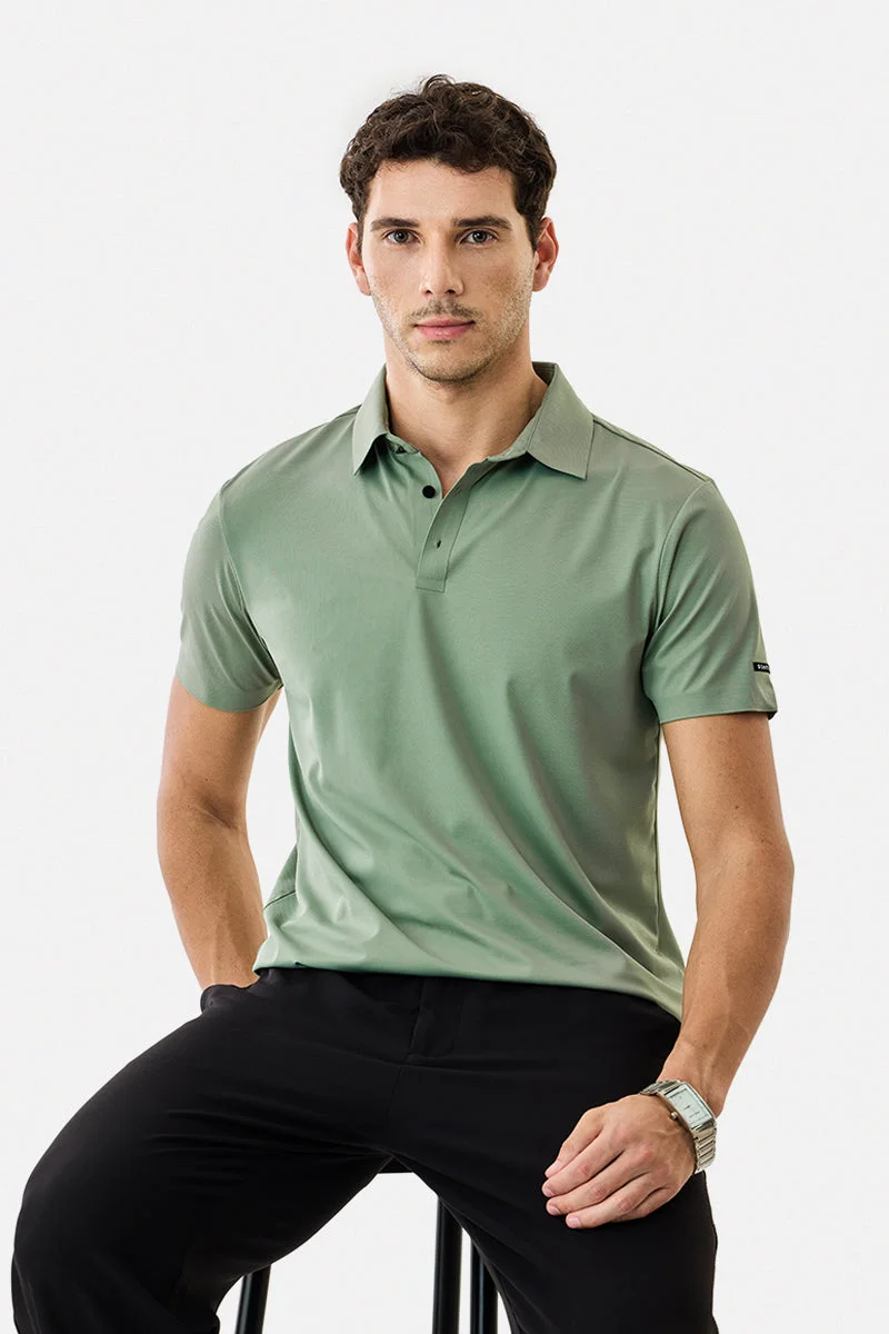 SNITCH Technical Stretch Stitchless Polo T-Shirt